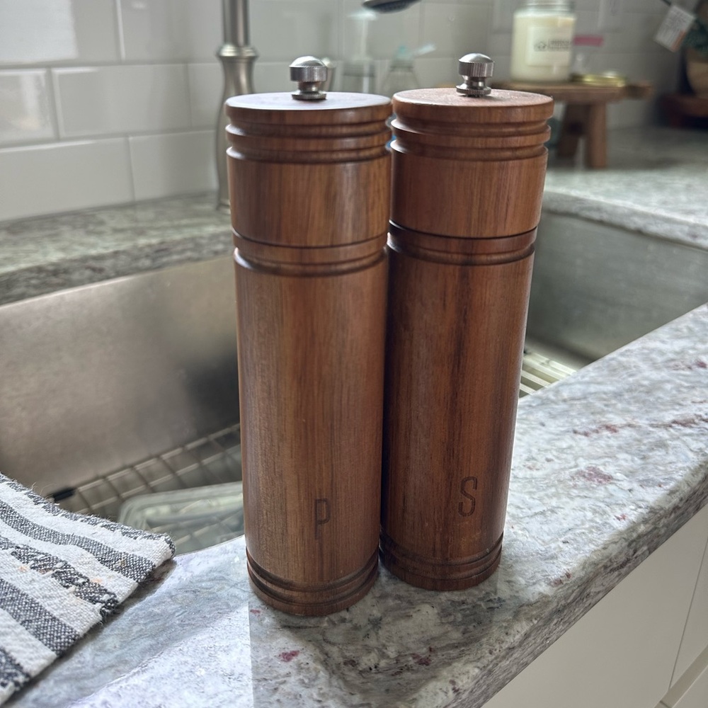 Target Wooden Salt & Pepper Grinder Set